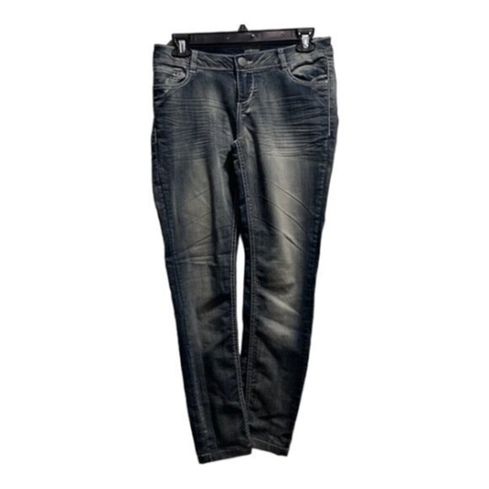 Women's Joe Boxer Low Rise Denim Blue Ankle Jeans Size 5 GUC #7925